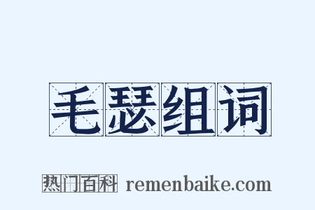 毛瑟组词是什么意思的图片